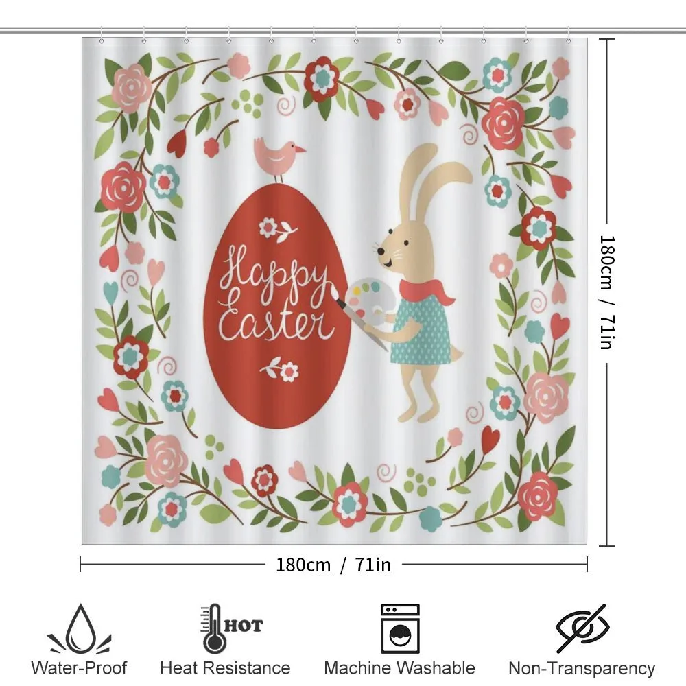 Egg Bunny Bloom Floral Frame — Detail 2