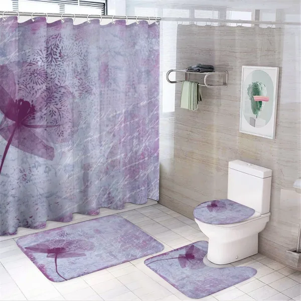 Flower Romance on a shower curtain