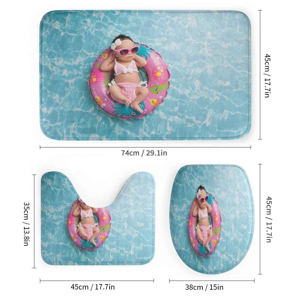 Girl Sleeping on Pool — Detail 1