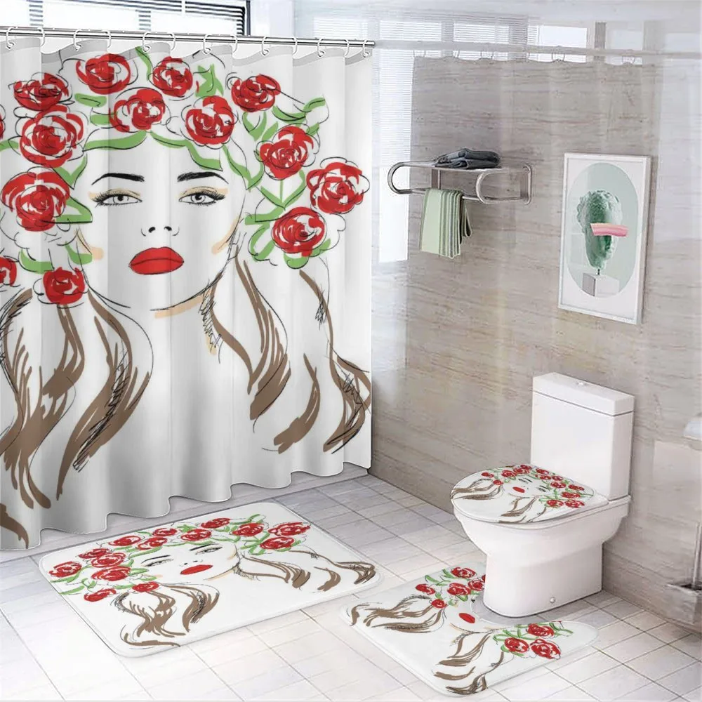 Lady with Floral Ornament — Your design