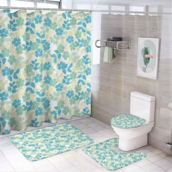 Nostalgic Flower Summer on a shower curtain