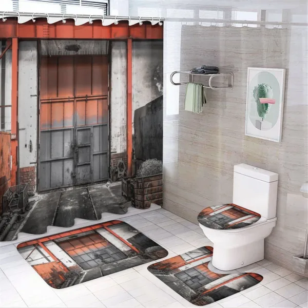 Old Gate Entrance on a shower curtain