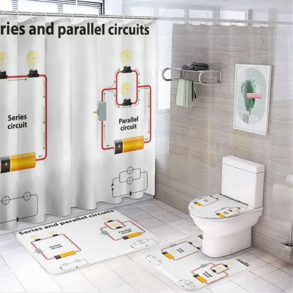Parallel Circuts on a shower curtain