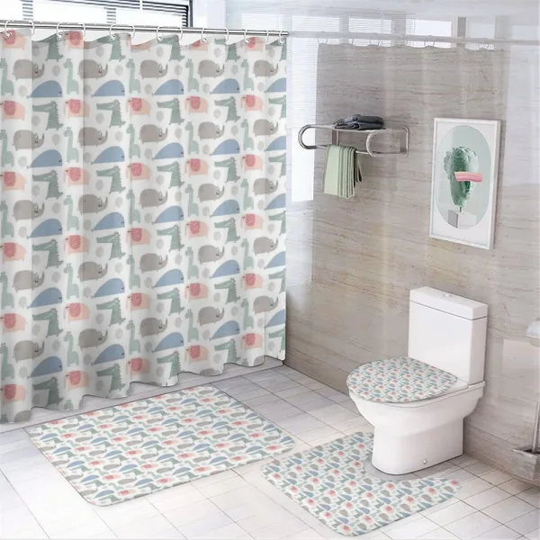 Party Animals Balloon on a shower curtain