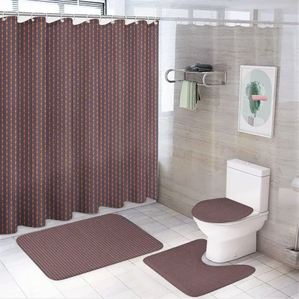 Primitive Tile on a shower curtain
