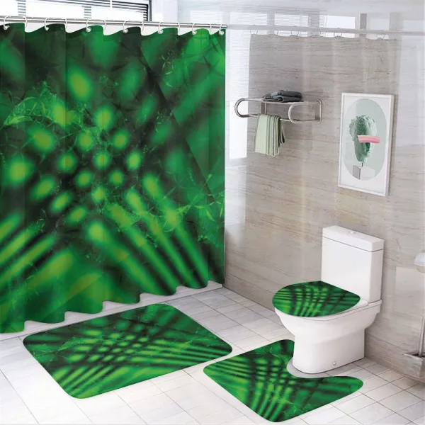 Psychedelic Blurry on a shower curtain