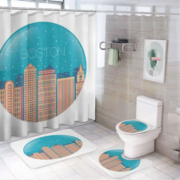 Snow Globe Inspiration on a shower curtain