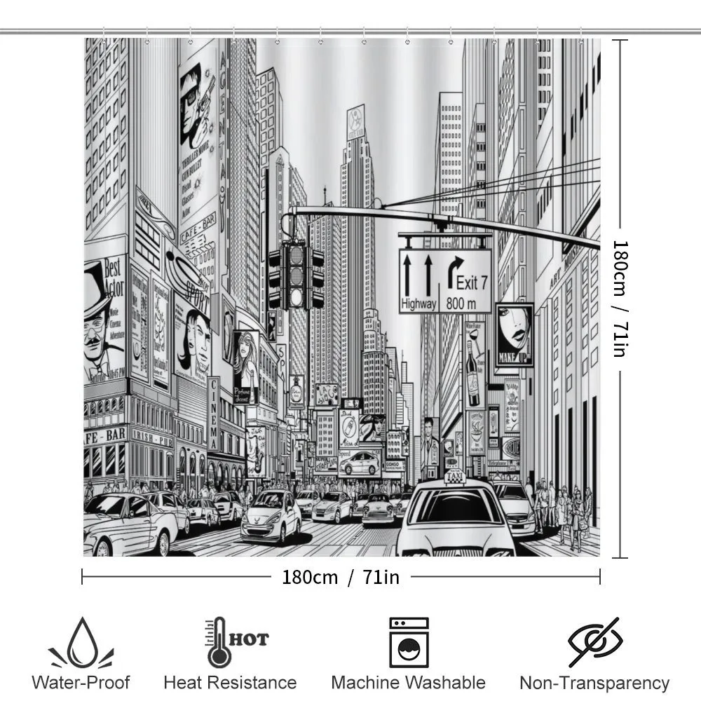 Street of New York Urban Sketch — Detail 2