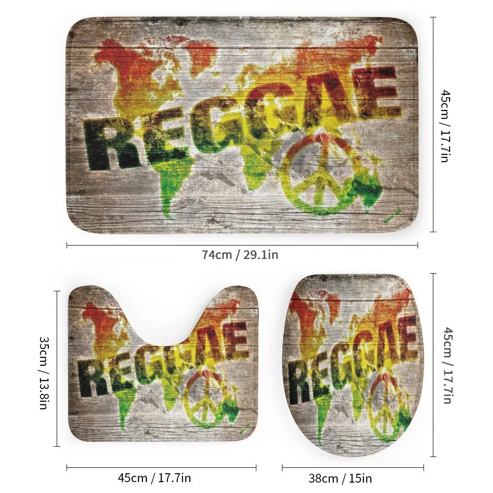 World Map Reggae Words — Detail 1