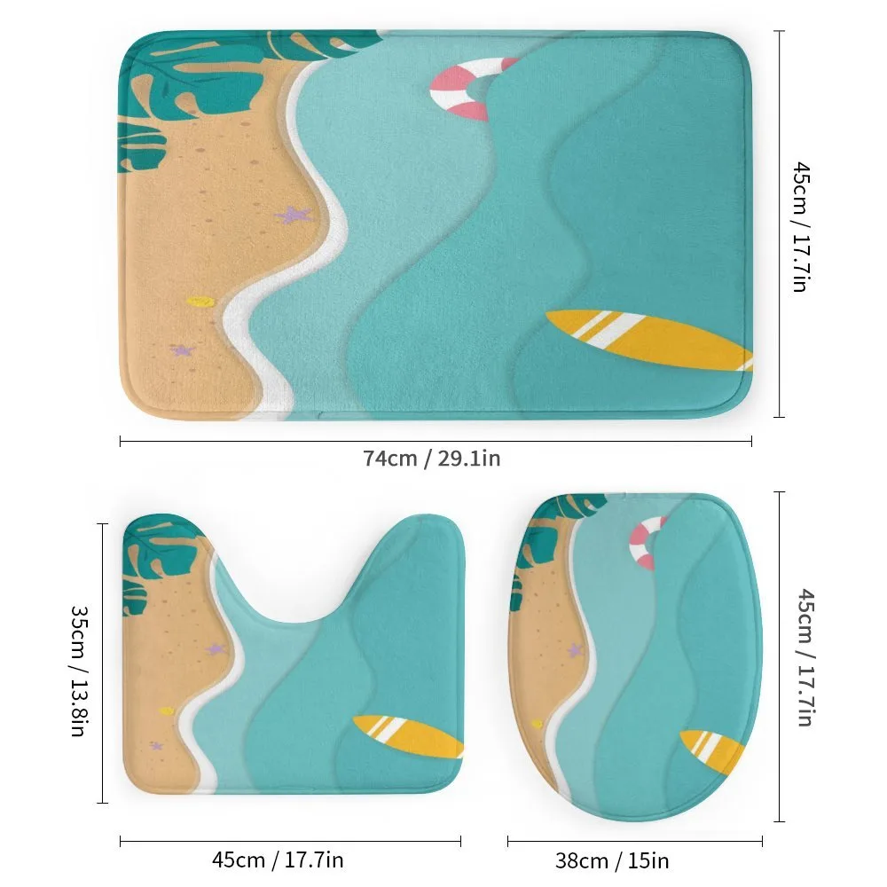 Aerial Cartoon Sea and Beach — Detail 1