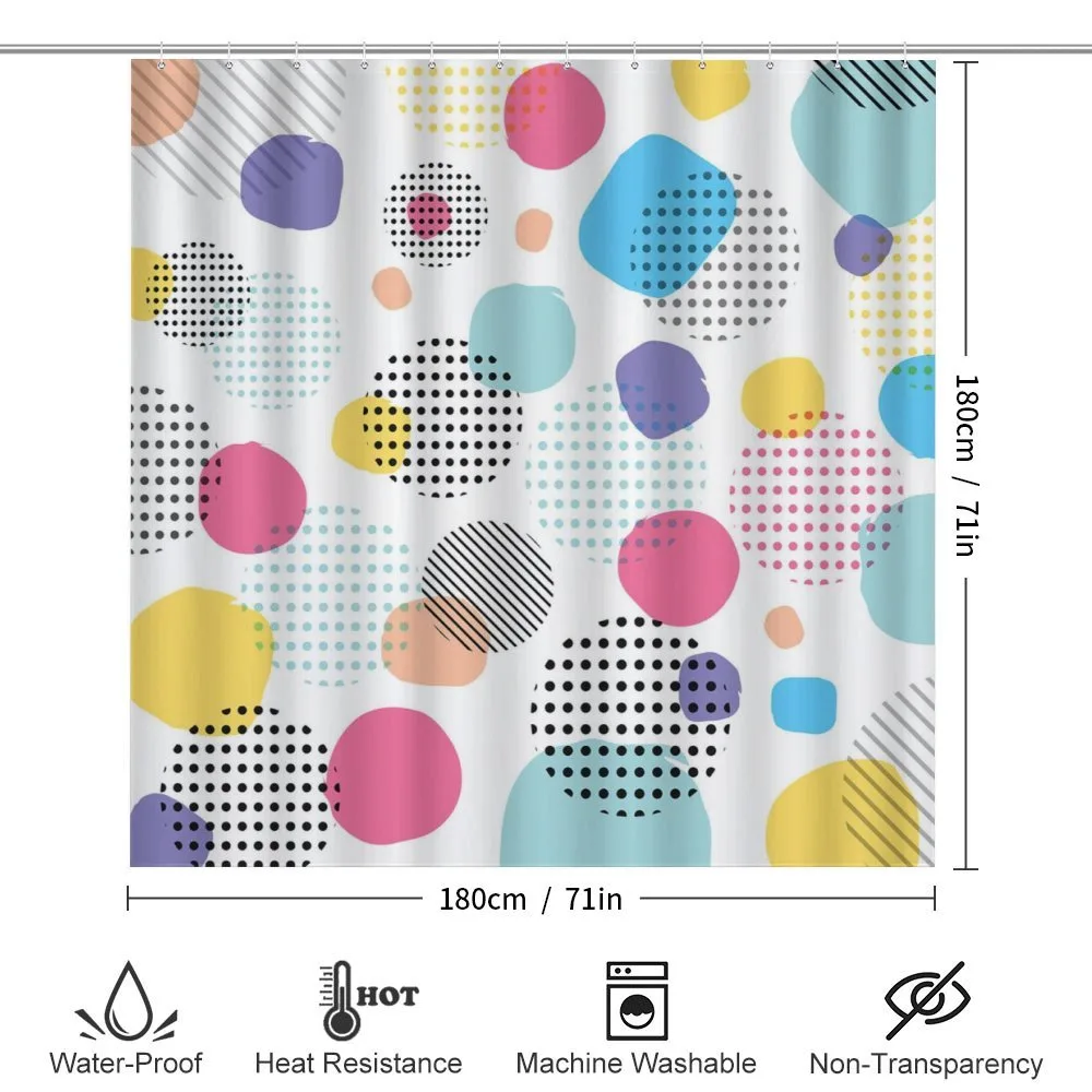Colorful Spots Stripes — Detail 2