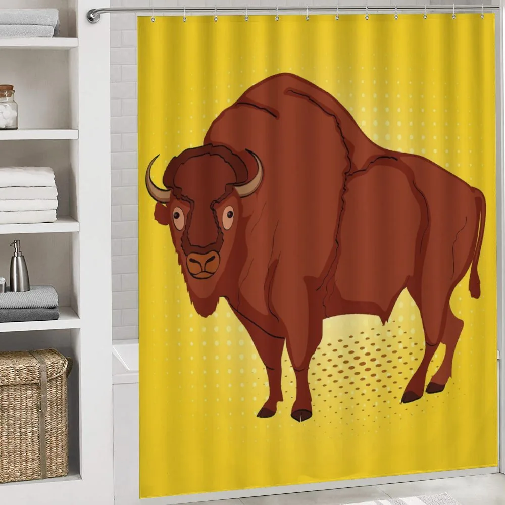 Comic Book Drawn Bison — Detail 4