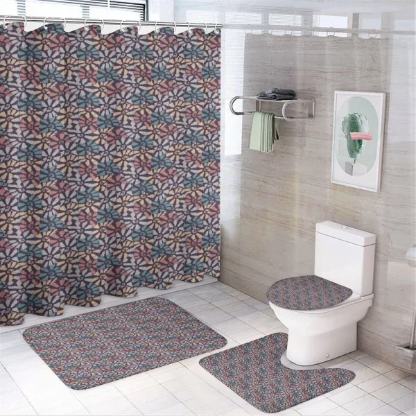 Conch and Kings Crown on a shower curtain