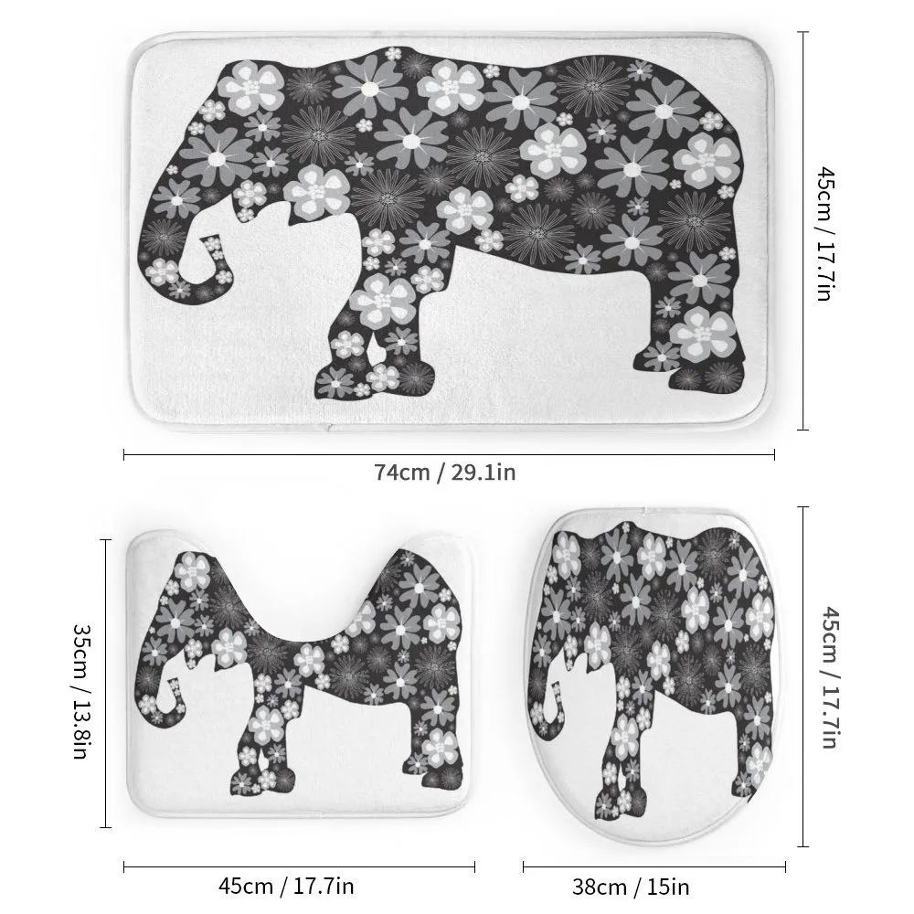 Floral Elephant Pattern — Detail 1