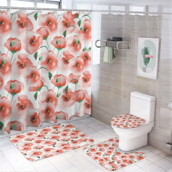 Flower Bouquet on a shower curtain