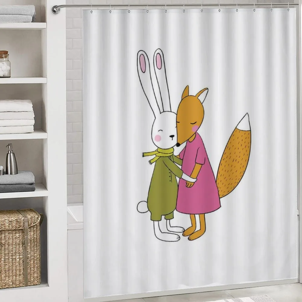 Fox and Hare Hugging — Detail 4