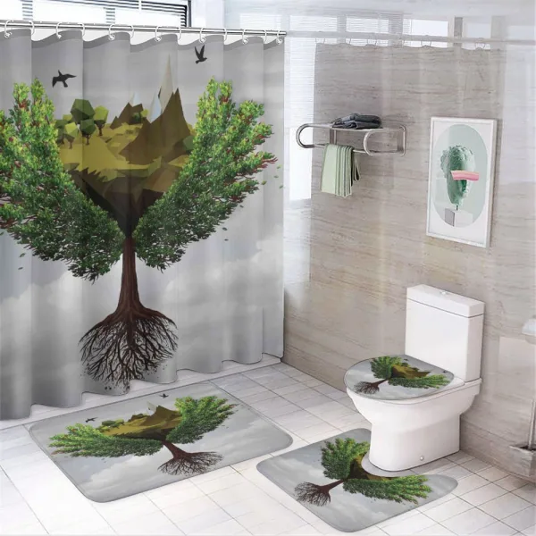 Fractal Trees on a shower curtain