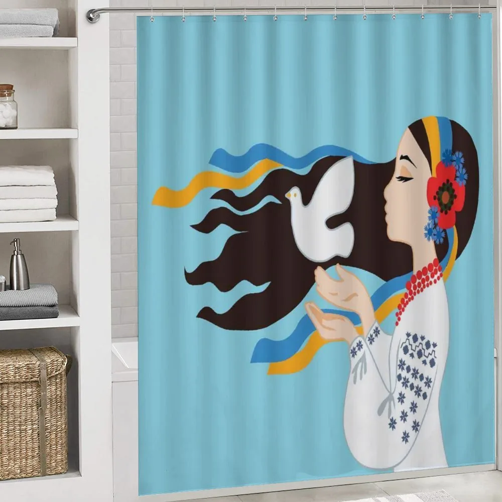Girl with Peace Dove — Detail 4