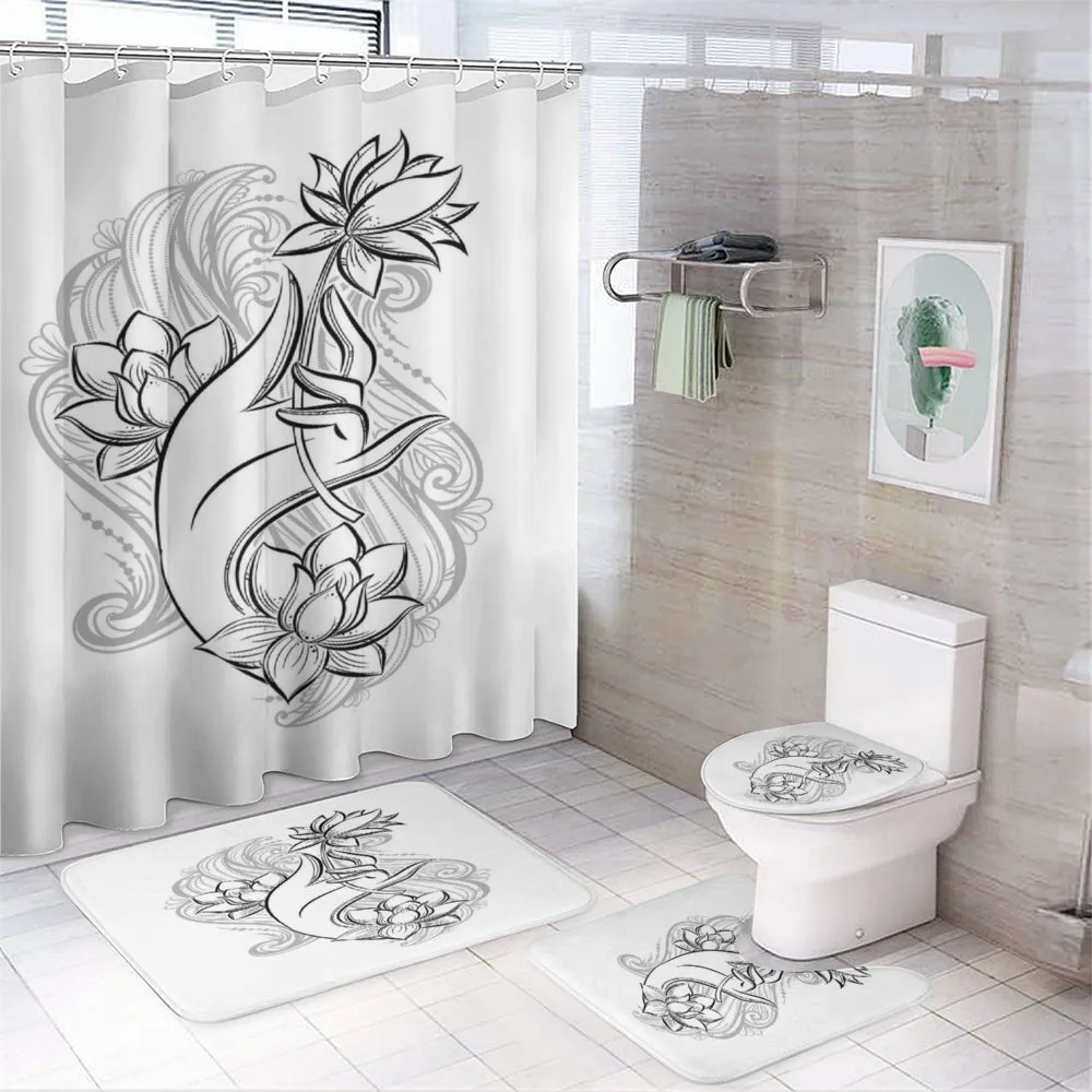 Hand Holds Lotus — Your design