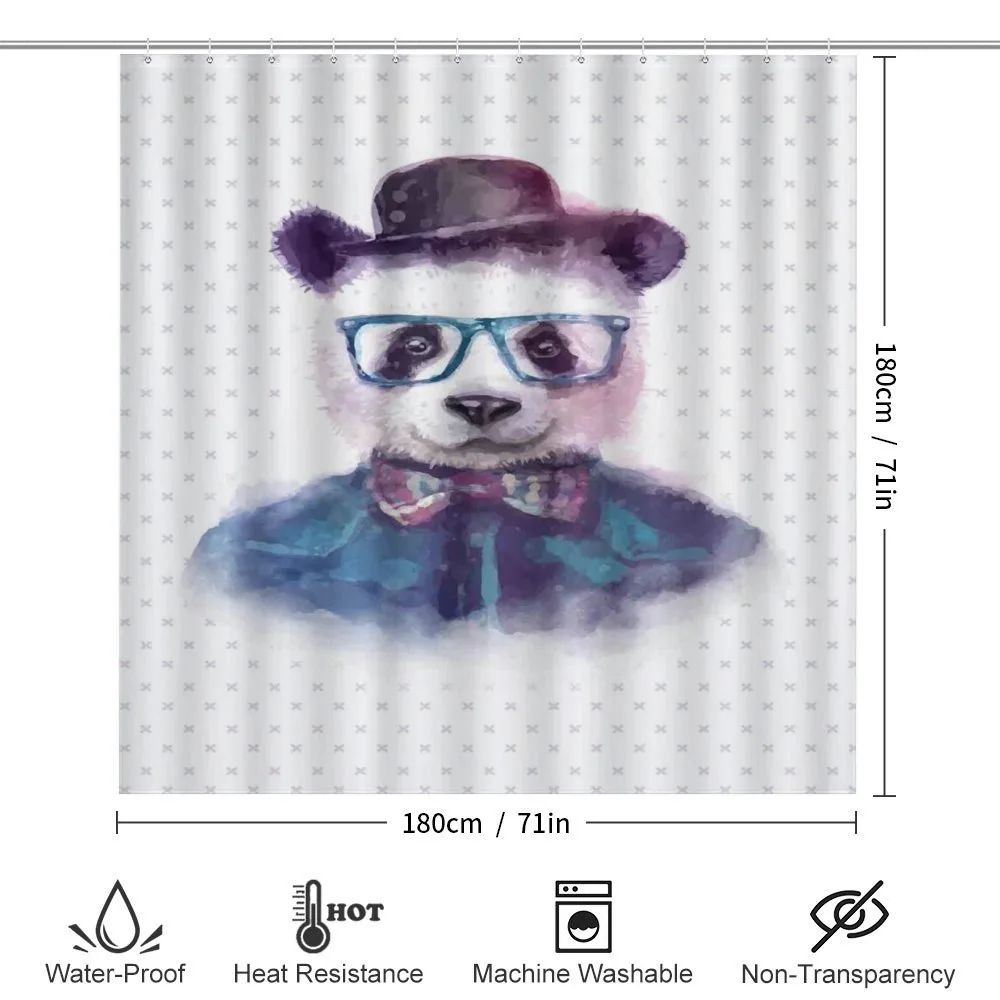 Hipster Panda with Tie — Detail 2