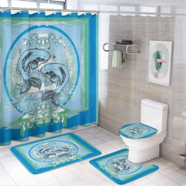 Koi Fish Pattern on a shower curtain