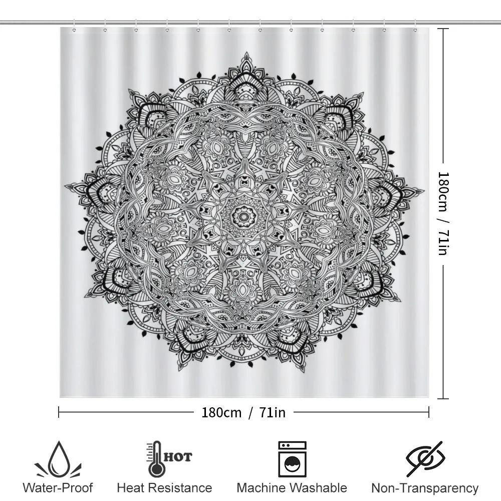 Mandala Art Black White — Detail 2