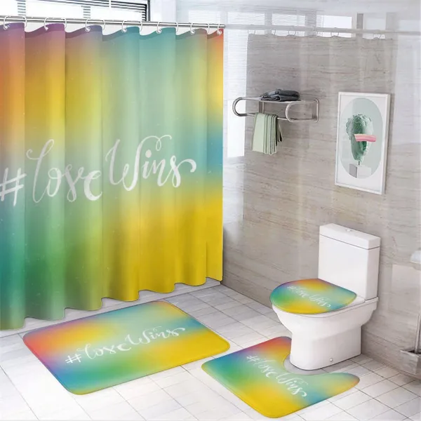 Romantic LGBT Community on a shower curtain