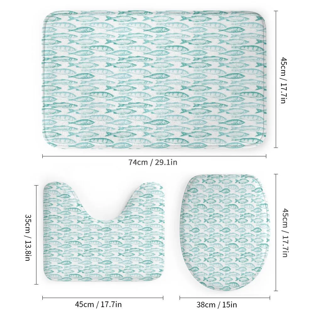 Sketchy Fish Breeds Pattern — Detail 1