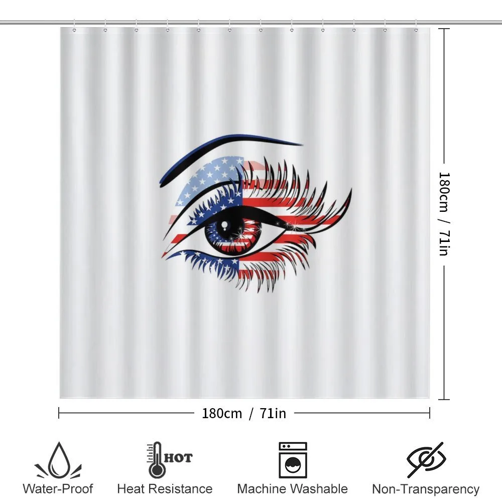 USA Flag Female Eye — Detail 2