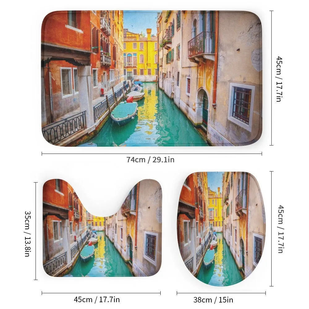 Vibrant Canal Gondolas — Detail 1