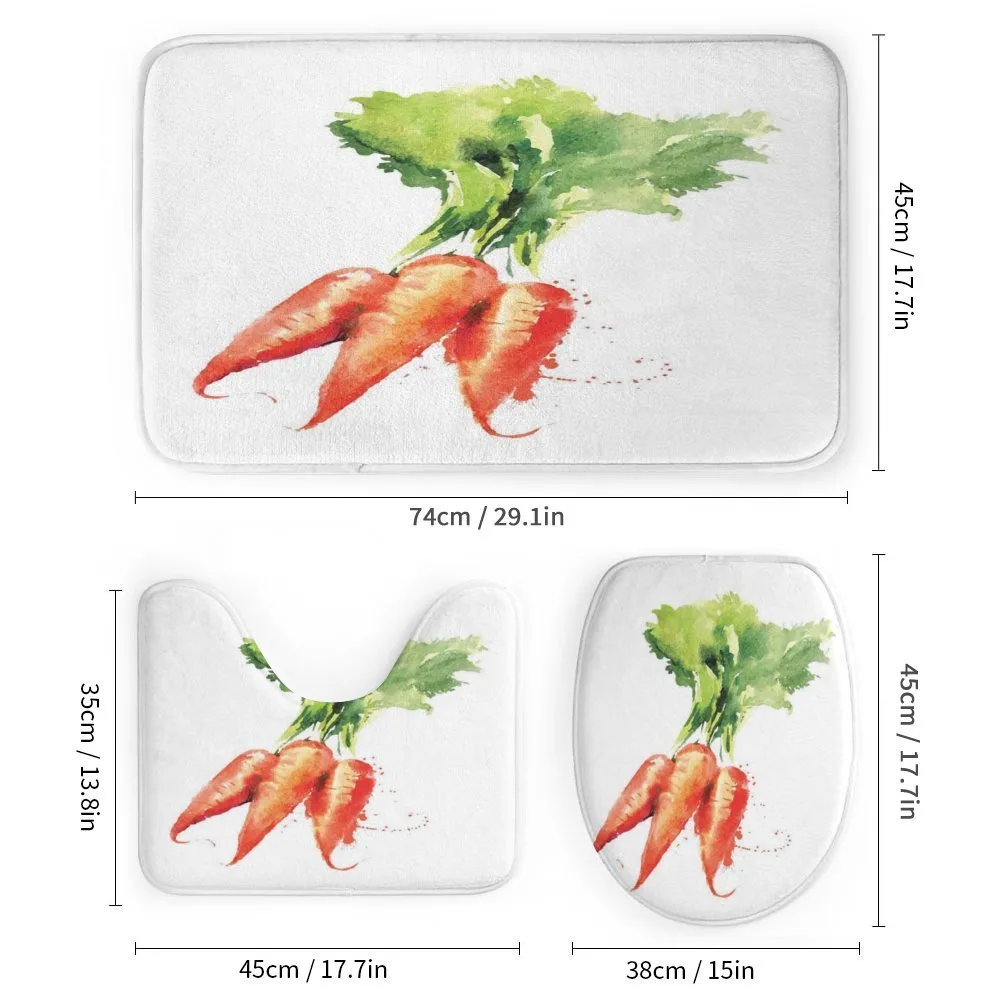 Watercolor Carrot — Detail 1