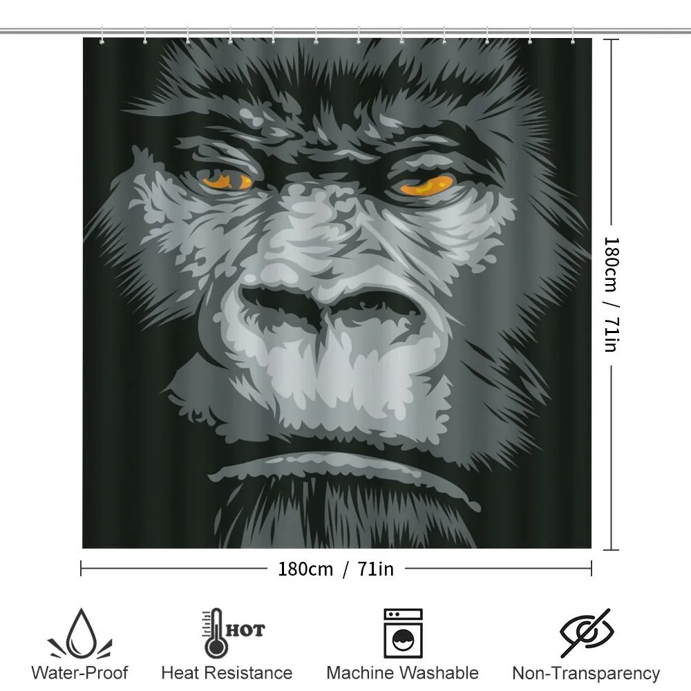 Wild Gorilla Orange Eyes — Detail 2