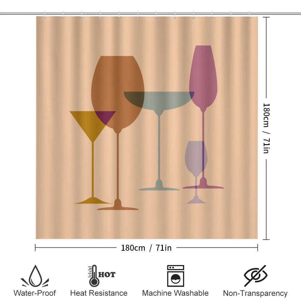 Wine Glasses Silhouette Art — Detail 2