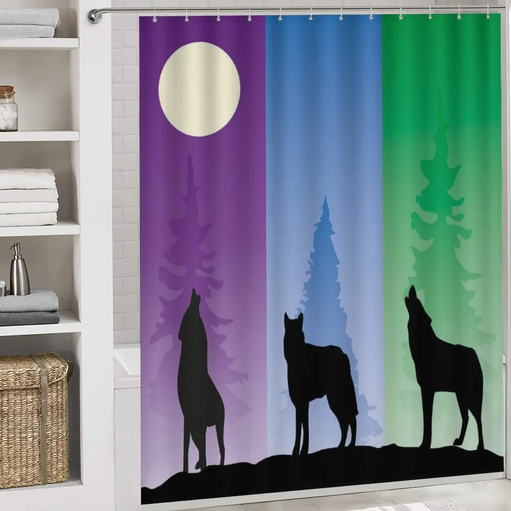 Wolf at Night Howling — Detail 4