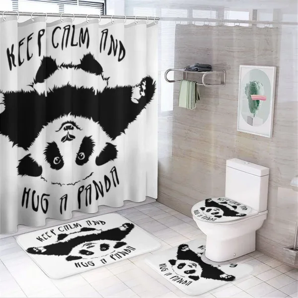 Animal Mascot on a shower curtain