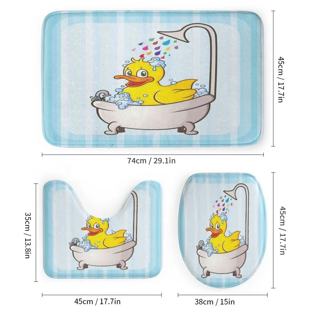 Cartoon Mascot in Bathtub — Detail 1