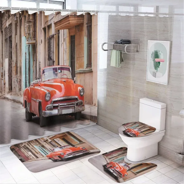 Classical American Havana on a shower curtain