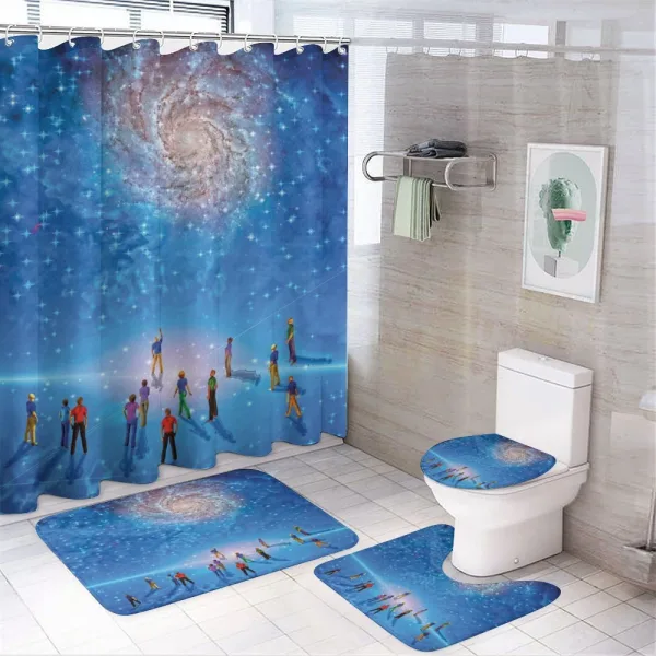 Cosmic Phenomena on a shower curtain