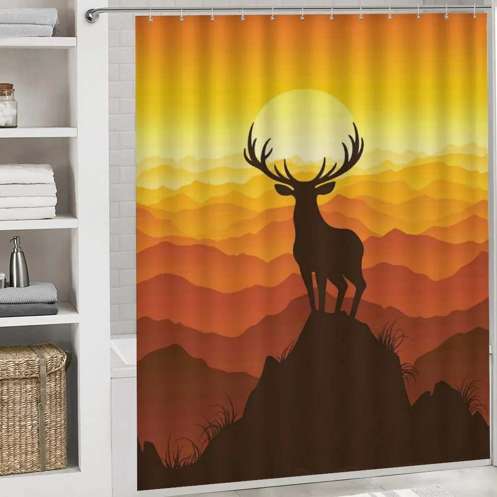 Deer Sunset Mountains — Detail 4