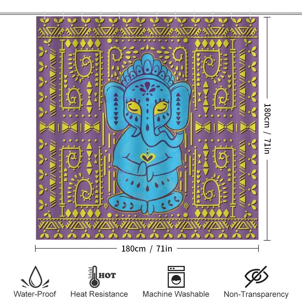 Elephant Tribal Art Retro — Detail 2