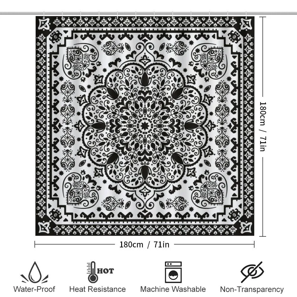 Lace Paisley Black Mehndi — Detail 2