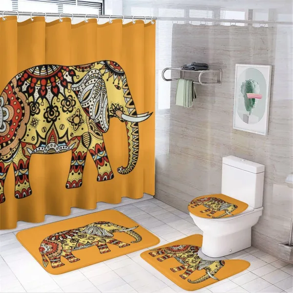 Luck on a shower curtain