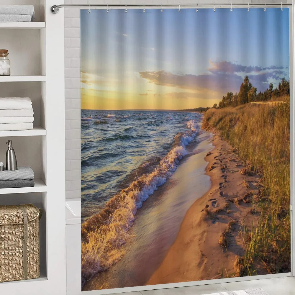 Sandy Calm Beach Sunset — Detail 4