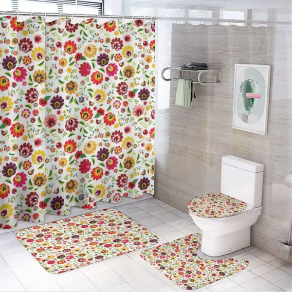 Slavic on a shower curtain