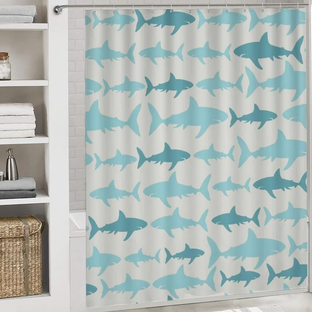 Swimming Sharks in Sea — Detail 4