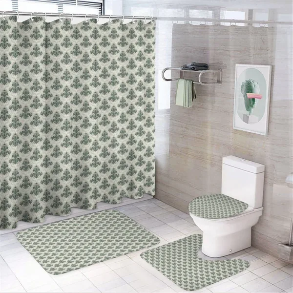 Timeless Medieval Motif on a shower curtain