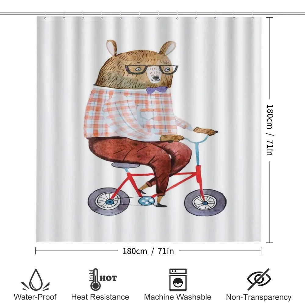 Urban Bear on Bicycle — Detail 2