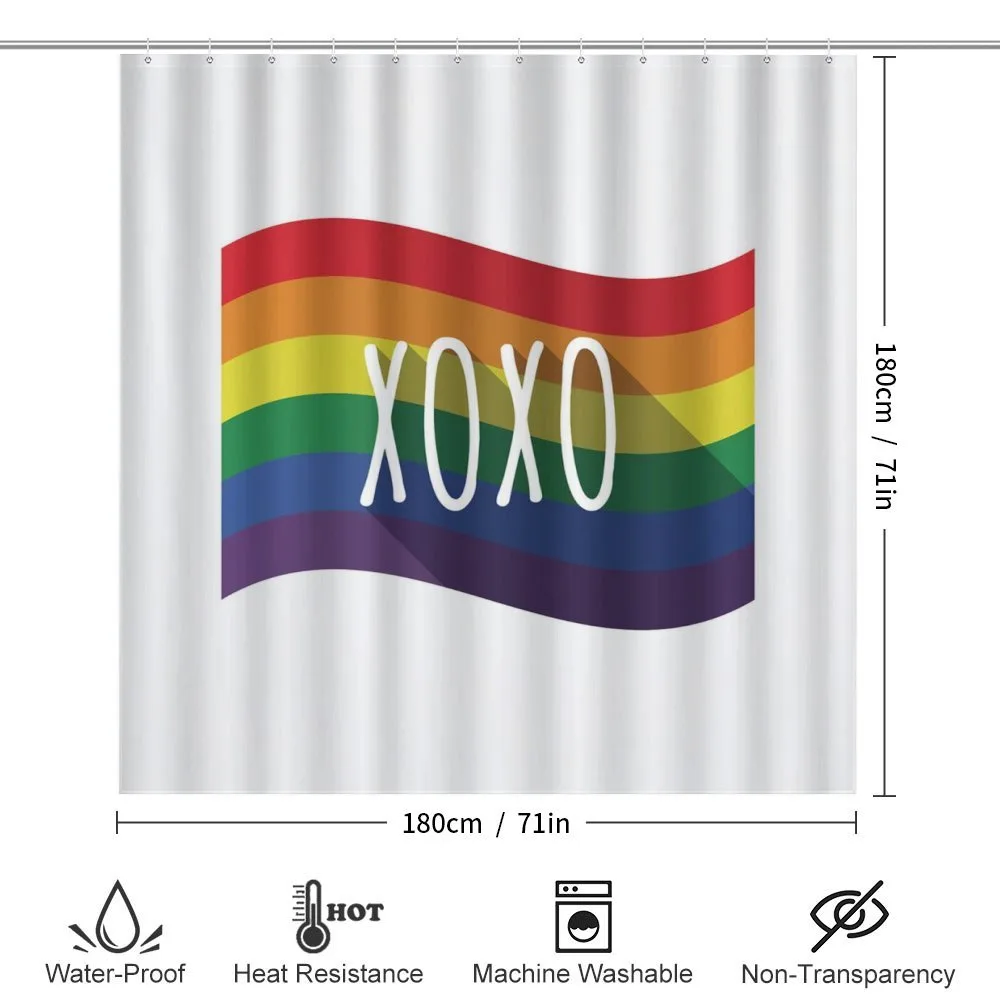 Waving Rainbow Flag Acronym — Detail 2