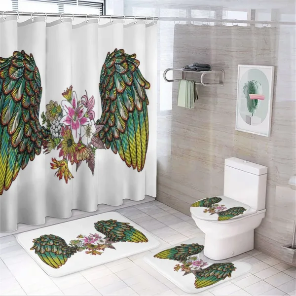 Bohemian Flower on a shower curtain