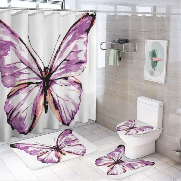 Butterfly Wings on a shower curtain
